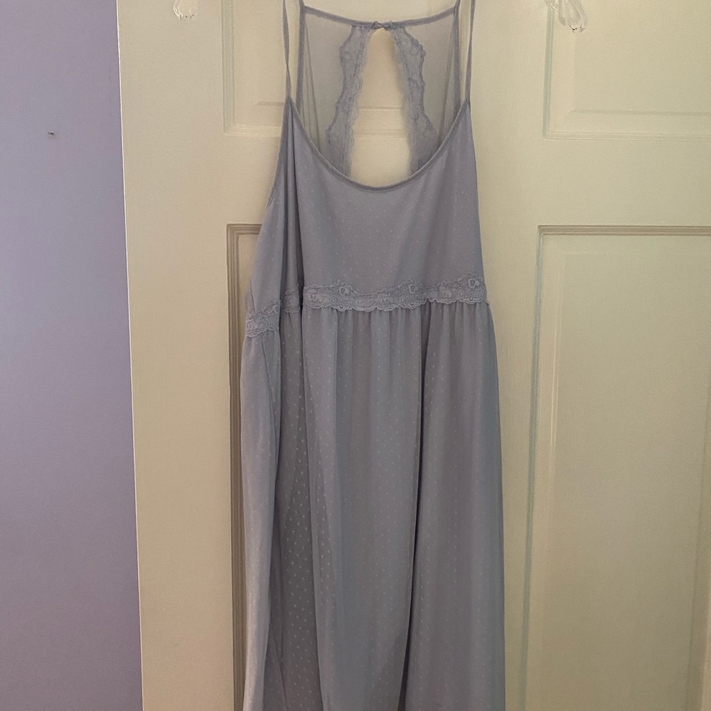 AERIE BLUE LACE DRESS/NIGHT GOWN